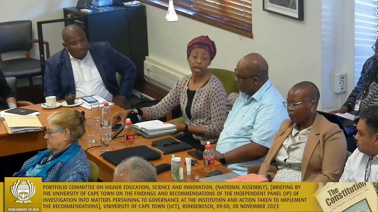 Portfolio Committee on Higher Education, Science and Innovation, 08 November 2023.