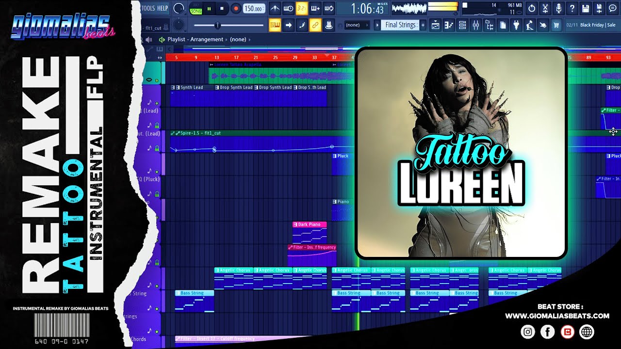 [FREE FLP] LOREEN - TATTOO x INSTRUMENTAL Remake by Giomalias Beats