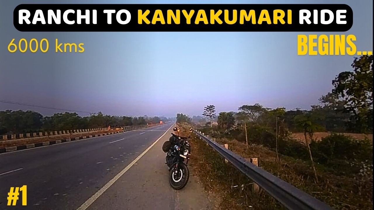 Ranchi To Kanyakumari 6000 KMS South India Ride Begins | EP-01 Ranchi To Barkul | Hunter 350 |