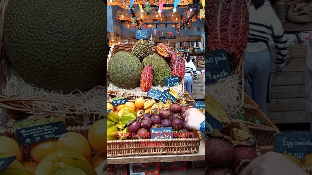 Exotic fruits at Borough Market 