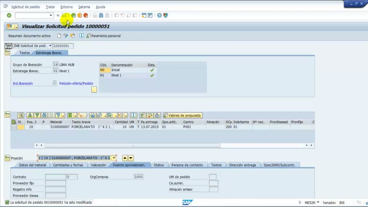 Solpeds y Pedidos de Compra SAP MM | ME51N, ME21N.