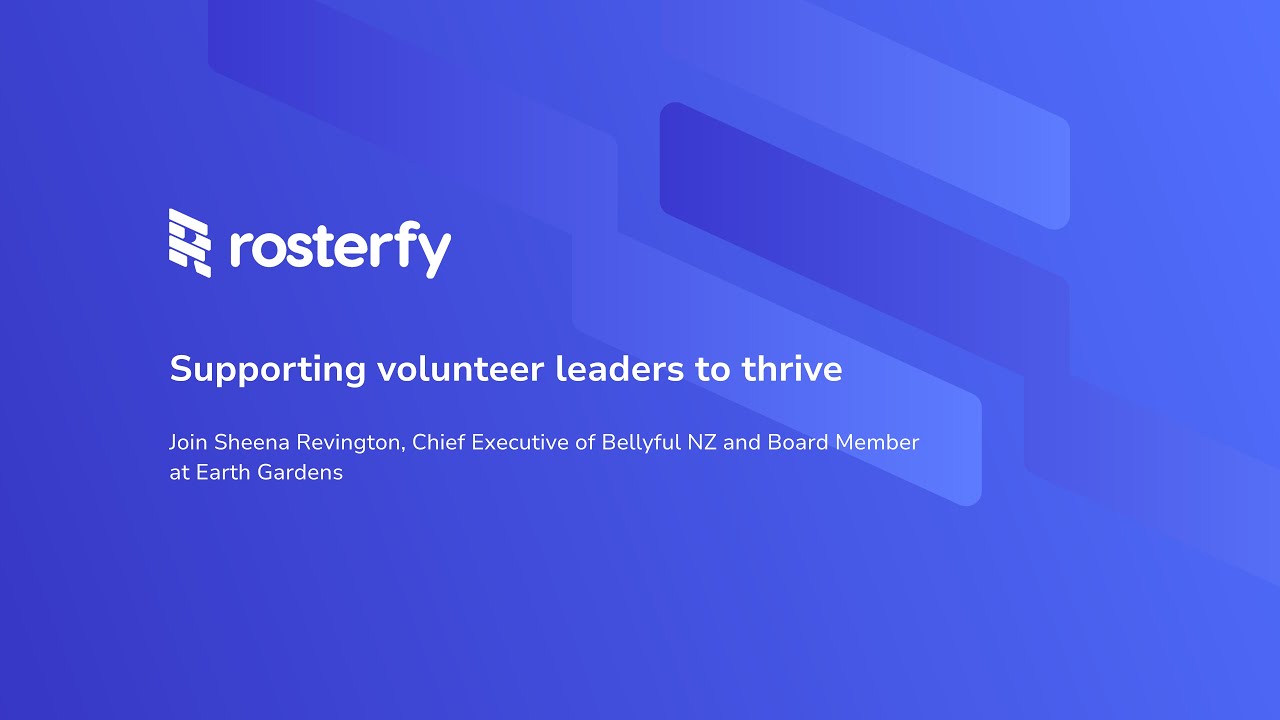 Supporting volunteer leaders to thrive