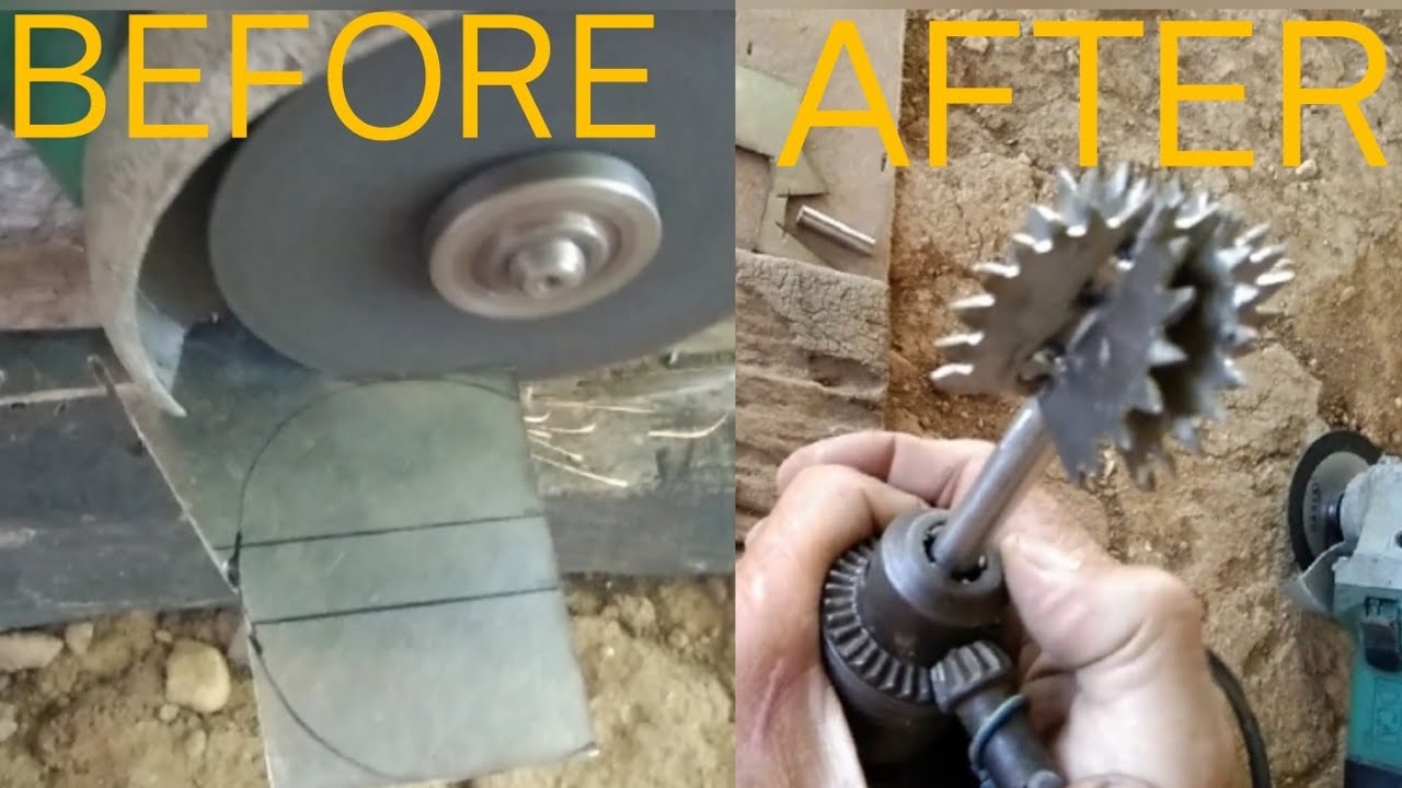 ANOTHER TYPE OF COCONUT GRATER USING HAND DRILL AS POWER MOTOR