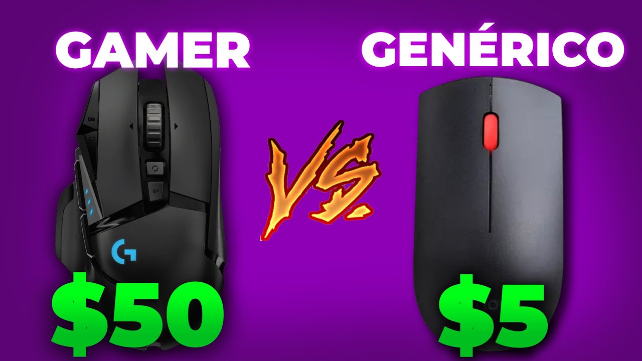 MOUSE GENERICO vs MOUSE GAMER ¿Hay Diferencia?