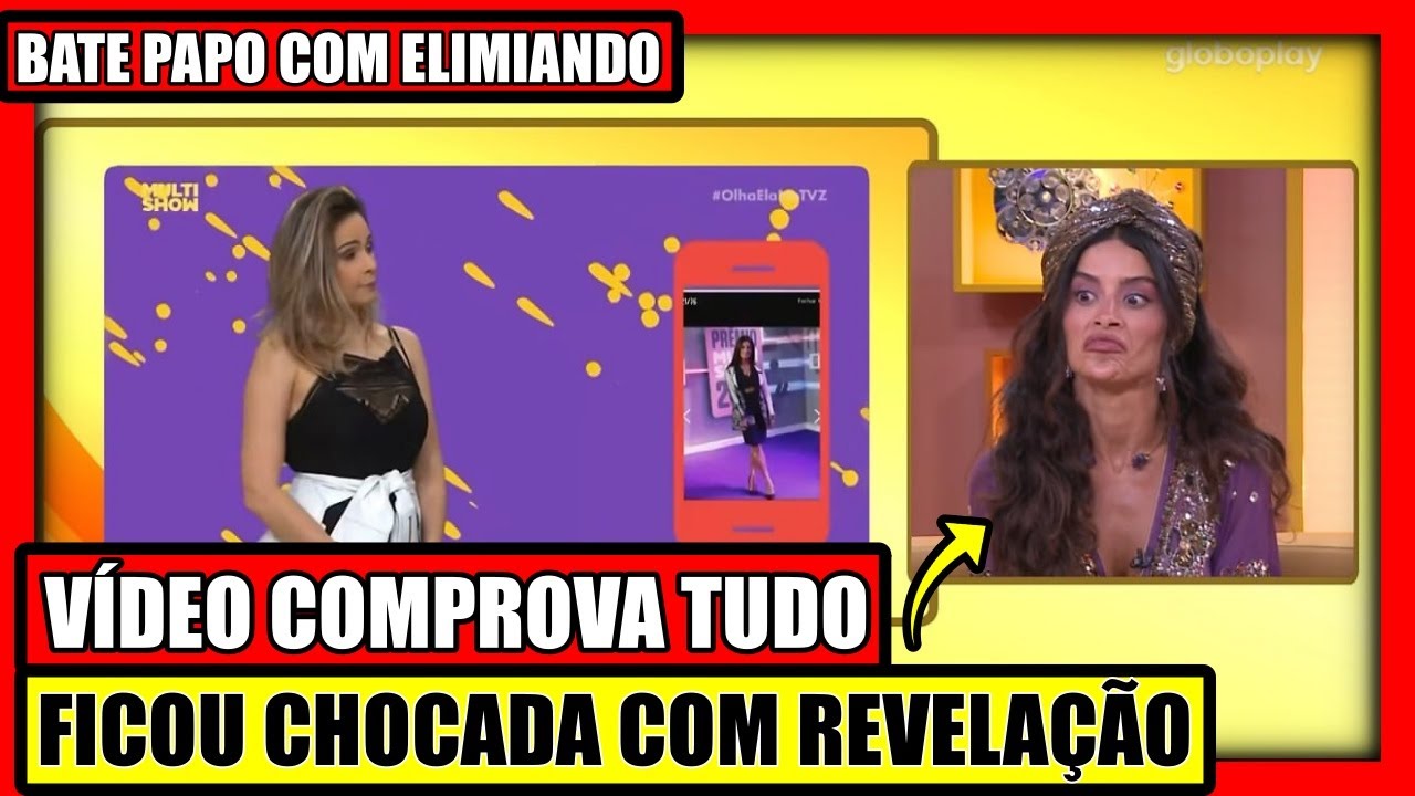 🔥 ALINE ASSISTI O VIDEO DA ANA PAULA FALANDO DELA E CHOCA, DESMENTIU TUDO NO BATE PAPO COM ELIMINADO