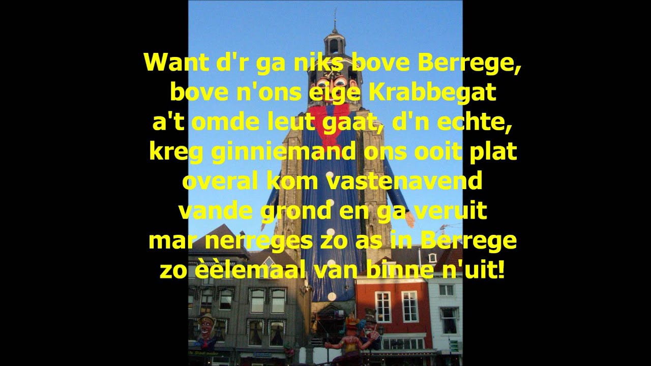 D'r ga niks bove Berrege