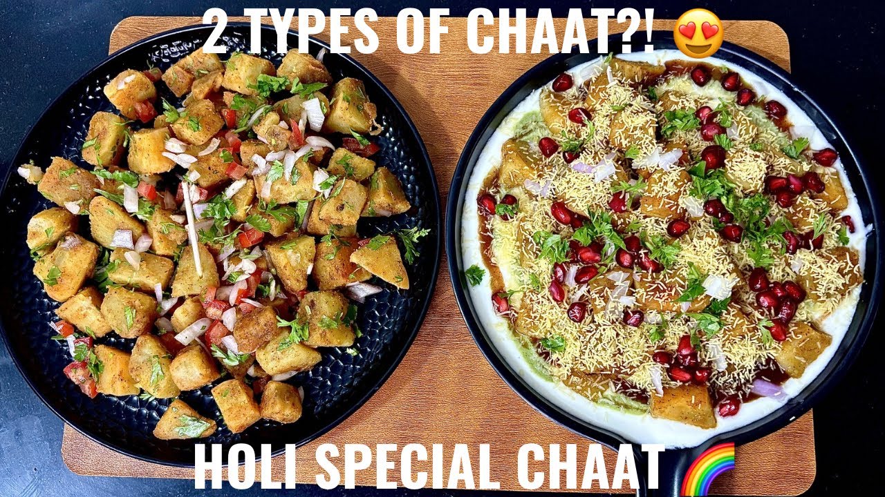 Holi Special Chaat 🌈| 2 Easy Chaat Recipes at Home | Healthy Shakarkandi Chaat | Dahi Chaat Recipe |