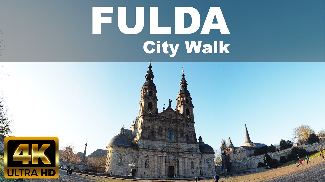 FULDA CITY WALKING TOUR  | ☀️ | 🇩🇪 | GERMANY | | 4K UHD