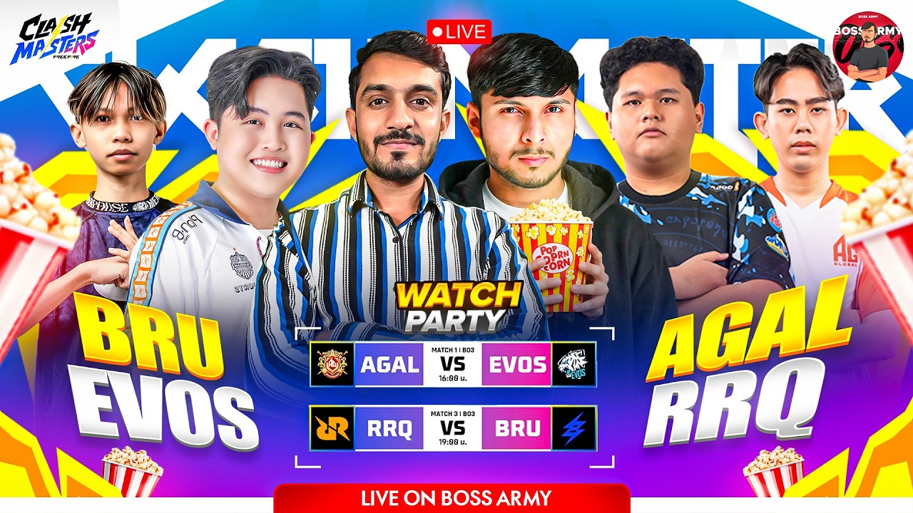 FFCM CLASH WATCHPARTY WITH NONSTOP GAMING BRU VS AGAL VS WAG VS EVOS,RRQ,PE