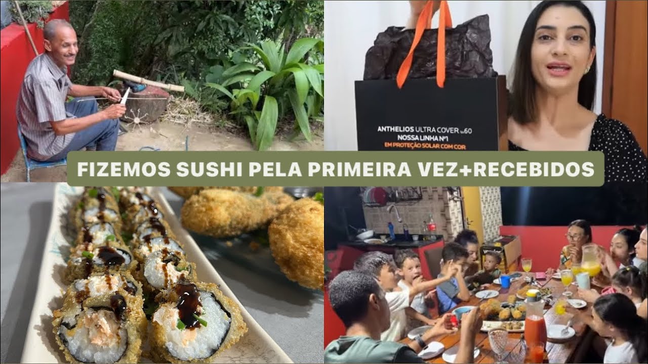 Fizemos sushi e temaki na casa de mamis|todos reunidos| reconhecida por marcas renomadas|LAÍS VELOSO