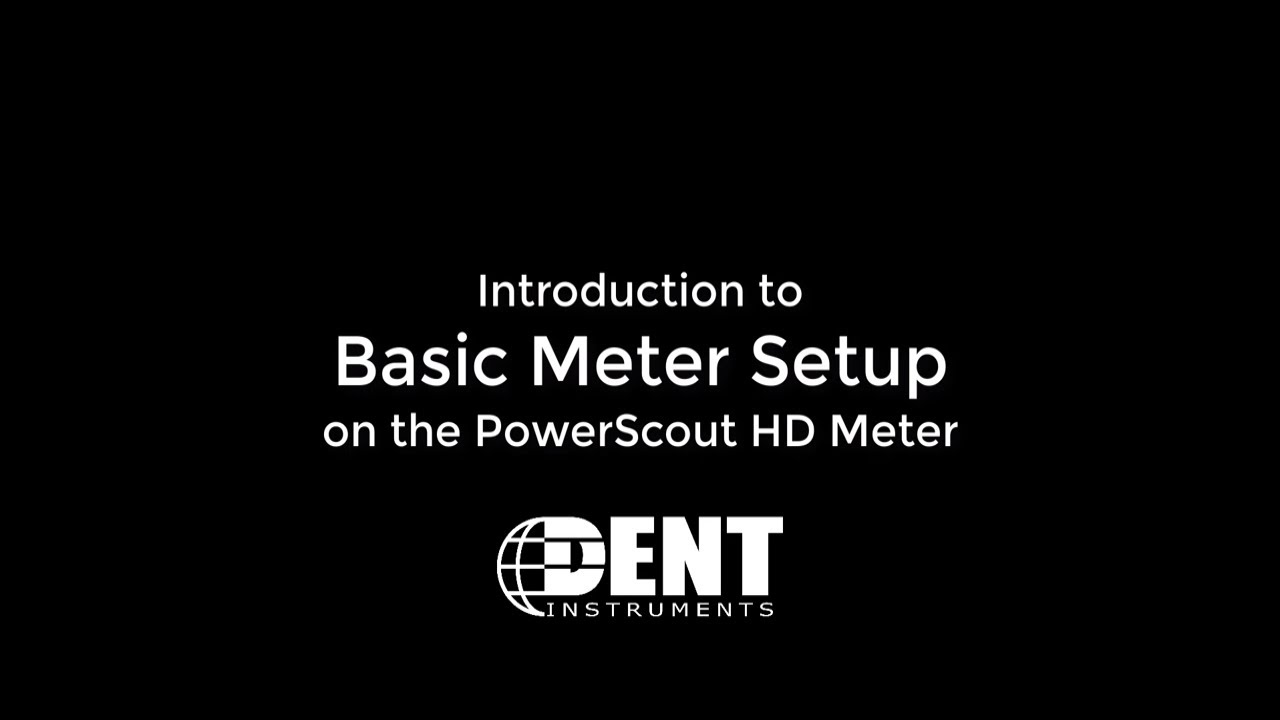 PowerScout HD Meter Setup Guide - Simple Startup Walkthrough