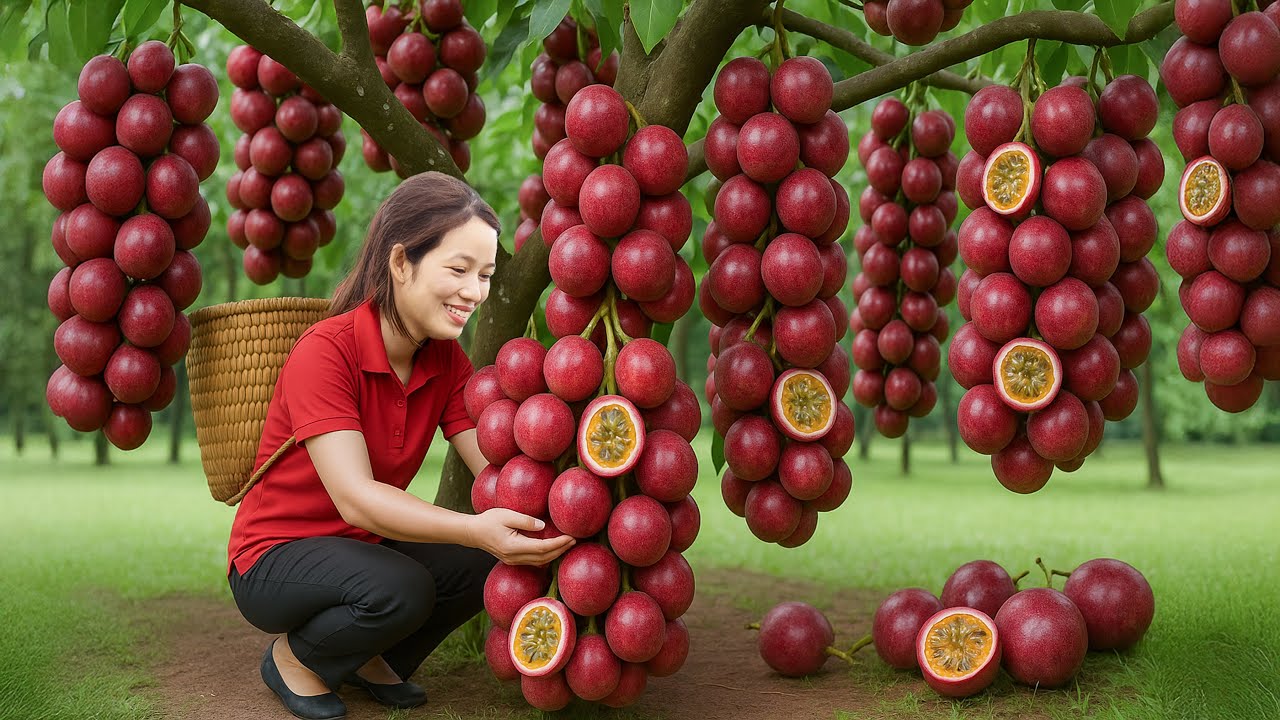 Harvesting Passion Fruits in the Mountain Village | Sweet & Juicy – Sold Out Instantly at the Market