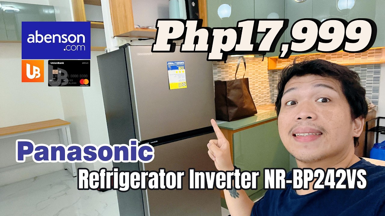 PANASONIC REFRIGERATOR INVERTER 2 DOOR NR-BP242VS 8.6cu.ft | ABENSON ONLINE ECONAVI NO FROST