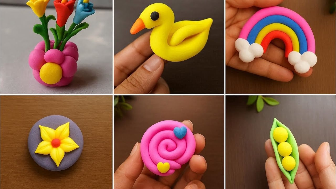 Clay Crafting ideas. Cute and Creative clay tutorial for beginners. #clay #diy #craft #craftideas 