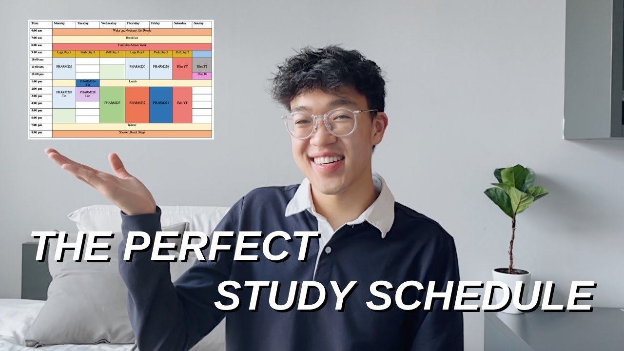 how to create a PRODUCTIVE STUDY SCHEDULE that AVOIDS BURNOUT *time management tips for students*