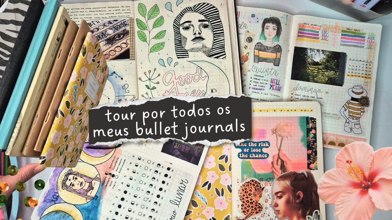 meus bullet journals ✨ tour completo por TODOS eles para te inspirar