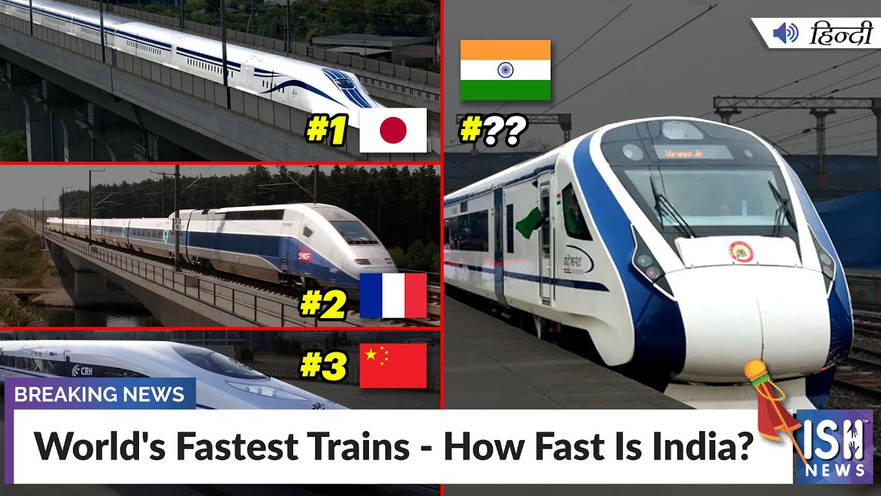 World's Fastest Trains - How Fast Is India? | ISH News