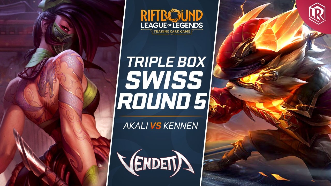 Akali vs Kennen | Triple Win-A-Box Riftbound Vendetta Tournament - Round 5