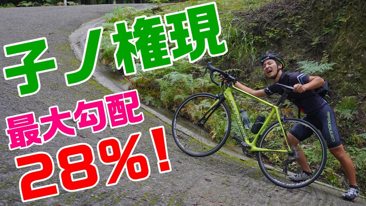 最大勾配28%！子ノ権現をロードバイクでヒルクライムしてみた！