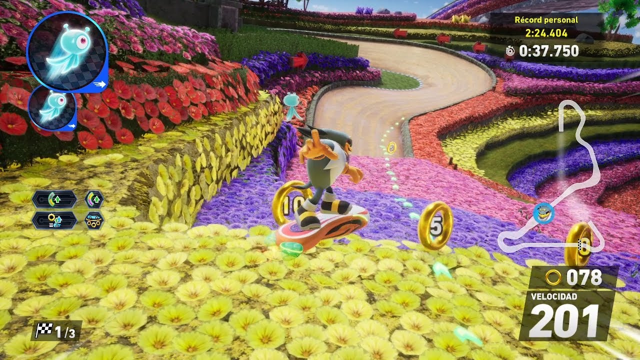 Sonic Racing Crossworlds (Open Network Test) - Rainbow Garden Time Attack (2:23.524 - S-Rank)