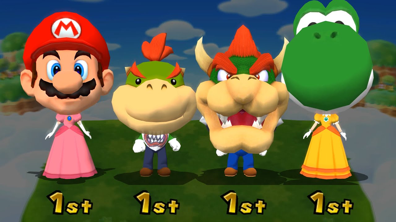 【マリオパーティ9】ミニゲームルイージvsマリオvsピーチvsデイジー