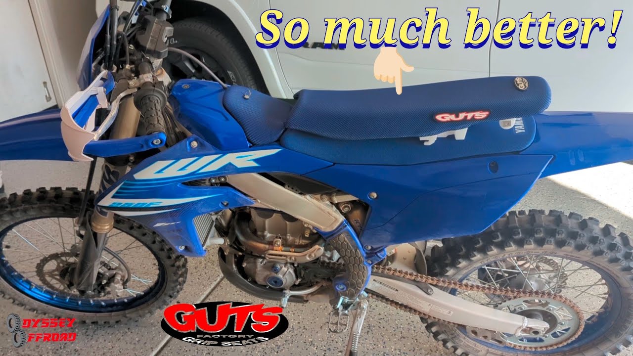 25' yamaha wr250f GUTS racing seat - soft and wide foam