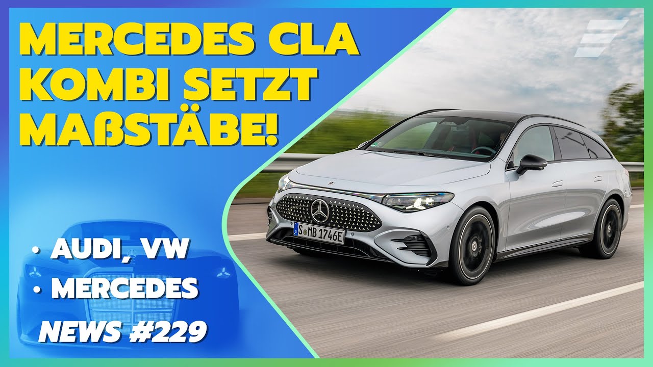 Mercedes CLA Shooting Brake EQ als neuer E-Kombi-König? Audi, VW & Mini G-Klasse | E-Auto-News 229