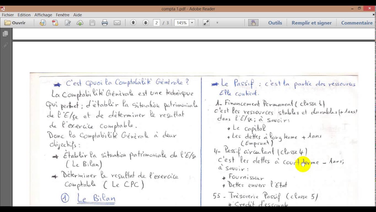 Comptabilité S1 : Le bilan