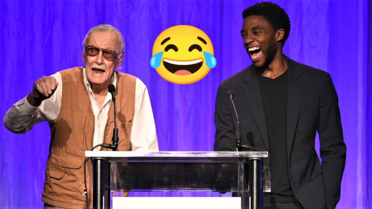FUNNY MOMENT - Chadwick Boseman & Stan Lee