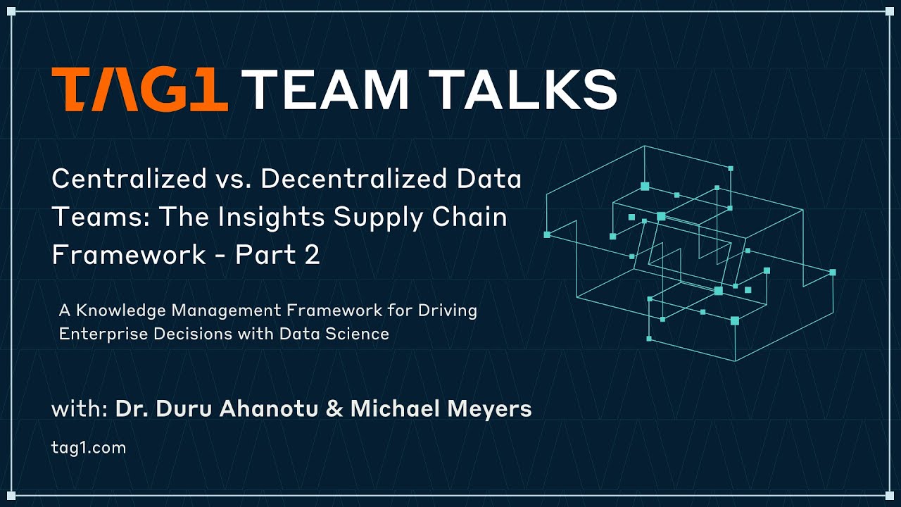 Centralized vs. Decentralized Data Teams: The Insights Supply Chain Framework Pt. 2 - Tag1 TeamTalks