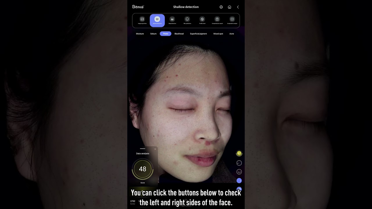 Bitmoji Skin Analyzer A5 Operation Video