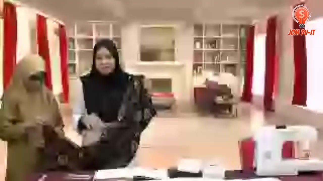 JOM DU-IT : JAHIT KAIN TIMPAH