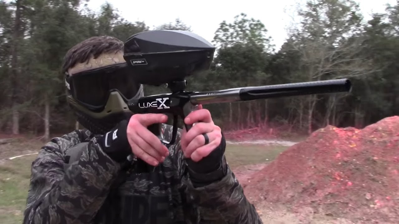 New DLX Luxe X Paintball Marker Shooting Video