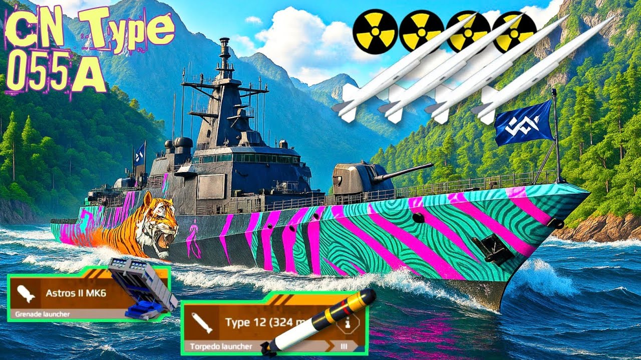 Spam 😎War Begins! CN Type 055A’s Most Toxic Build Ever - Modern Warships Gameplay!