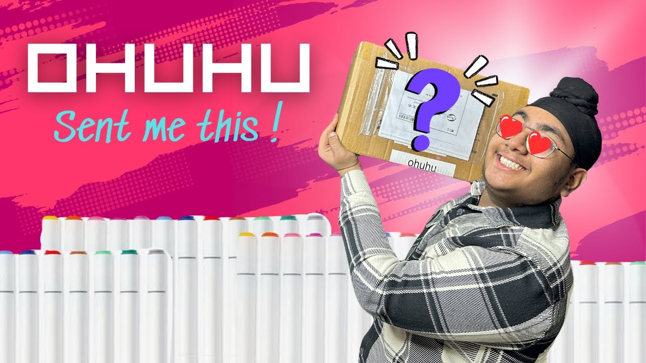 Unboxing Art Products From OHUHU ​⁠worth ₹&hellip;&hellip;&hellip;@ohuhuart_official  || Kiratjot Singh Arts