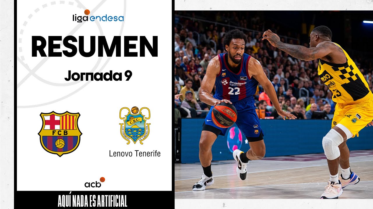 Barça - Lenovo Tenerife (94-83) RESUMEN | Liga Endesa 2023-24