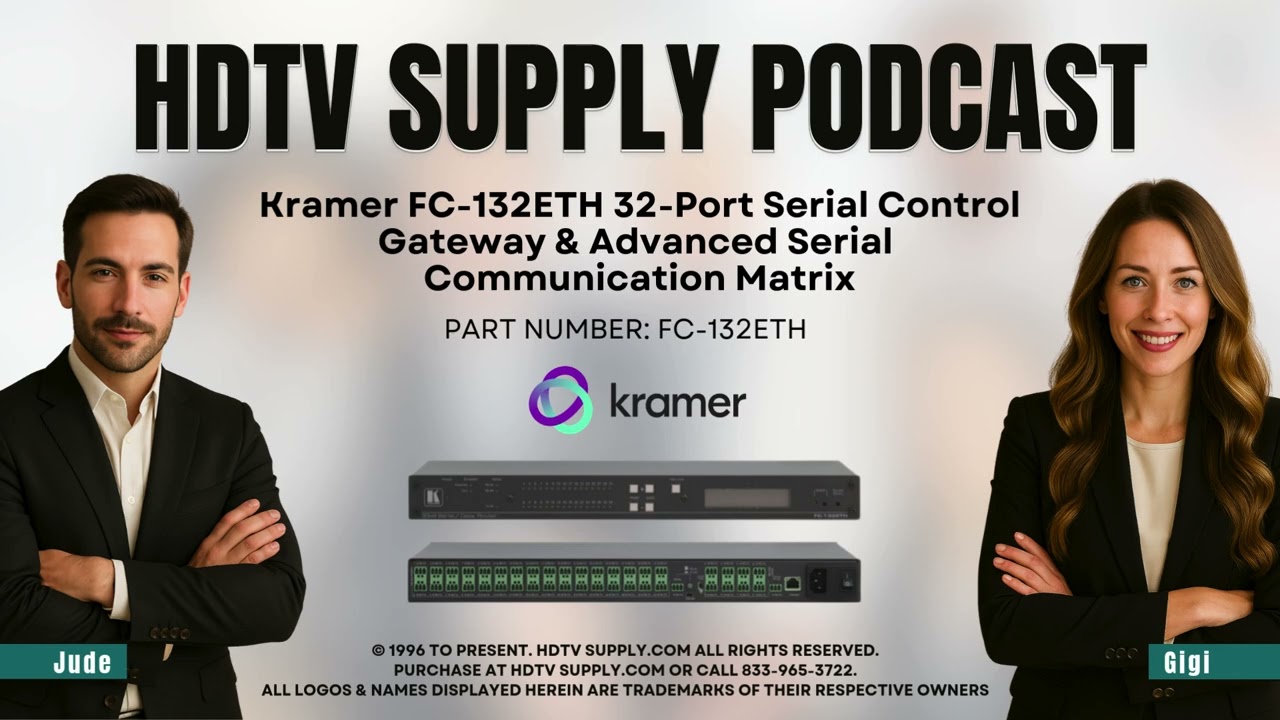 Kramer FC-132ETH 32-Port Serial Control Gateway & Advanced Serial Communication Matrix