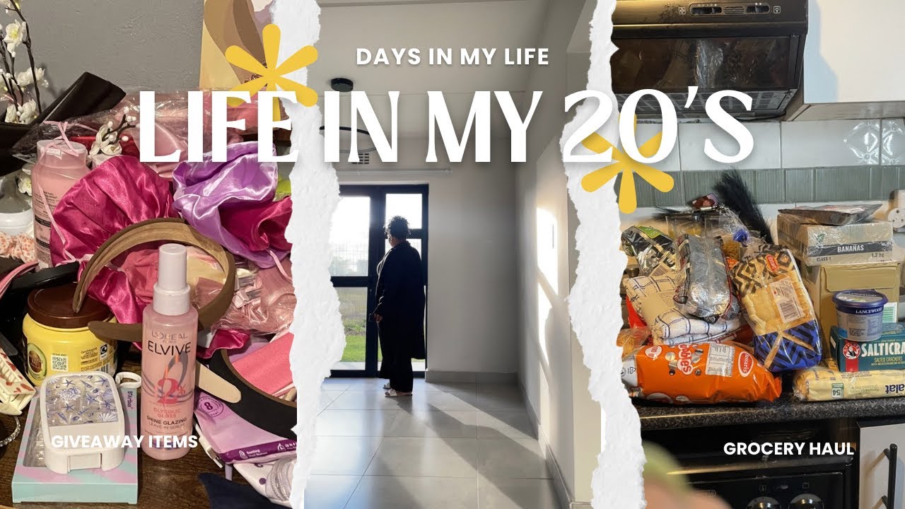 LIFE IN MY 20&rsquo;s | new job + giveaway + first day at work + grocery shopping + grocery haul 