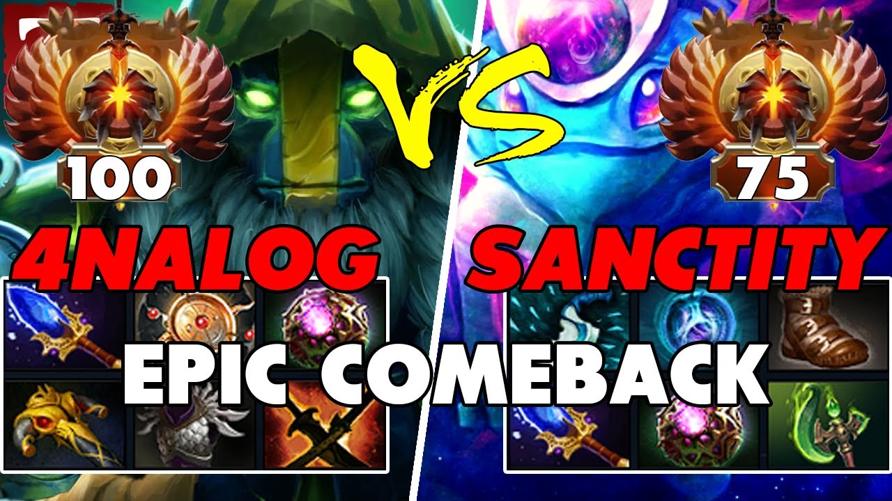4NALOG (EARTH SPIRIT) vs SANCTITY (PUCK) - Epic Battle Of Mid Dota 2 Players - Z Dota 2