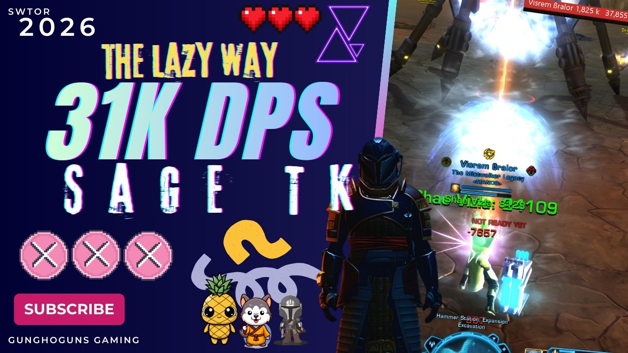 SWTOR 2026 Telekinetics Sage Guide: Lazy Easy 31-35K DPS Full Build!