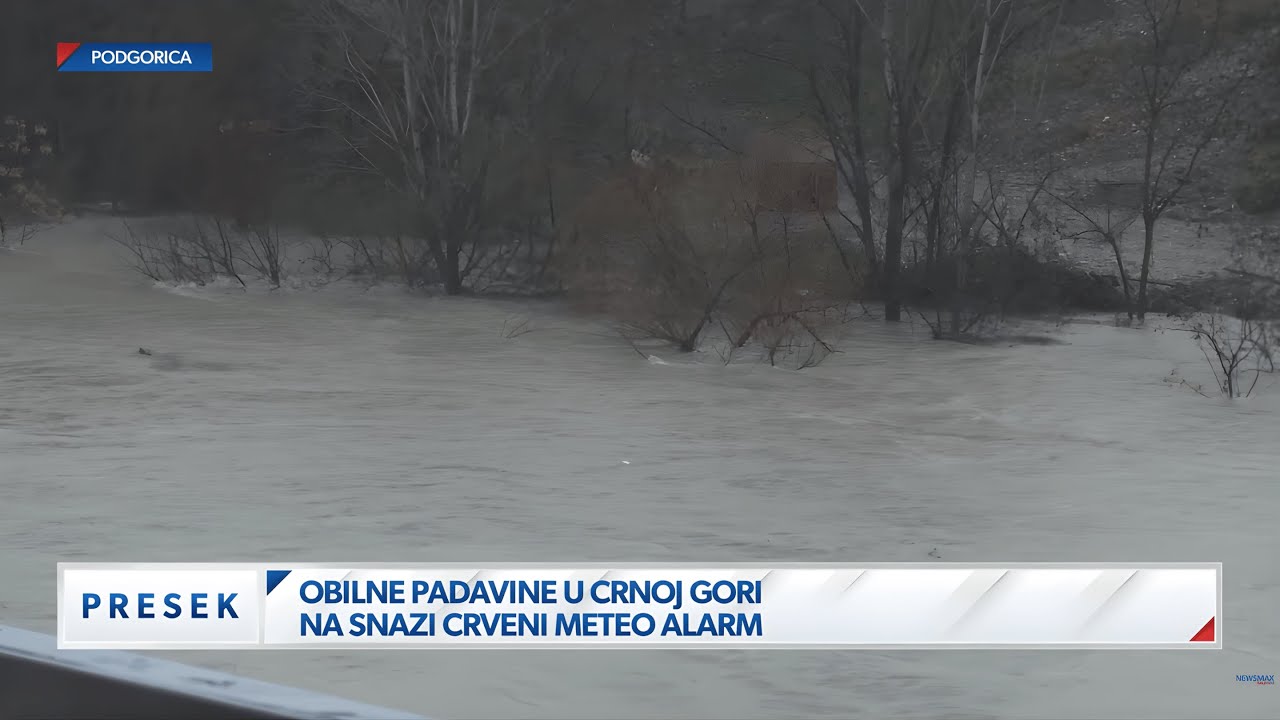 Obilne padavine u Crnoj Gori