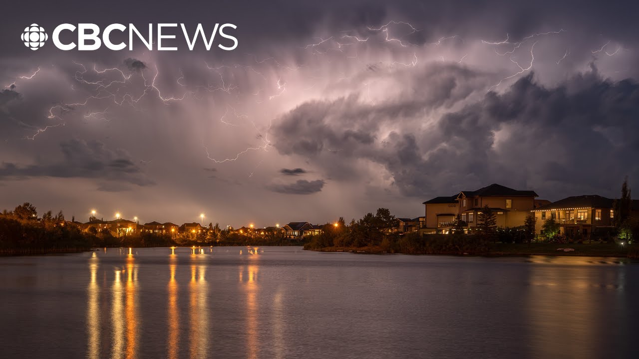 Intense storms charged across the Prairies on Wednesday evening