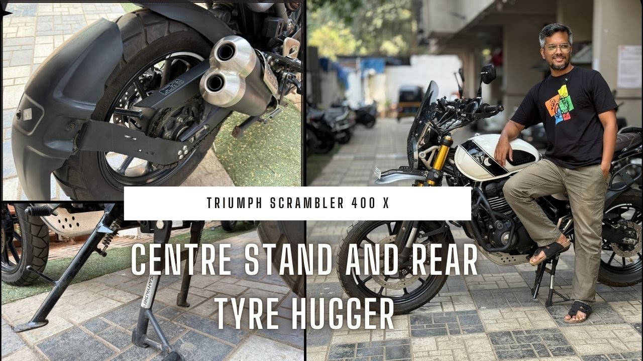 Triumph Scrambler 400 X | Must have | ЦЕНТРАЛЬНАЯ ПОДНОЖКА | ФИКСАЦИЯ ШИН | Легко ли установить?