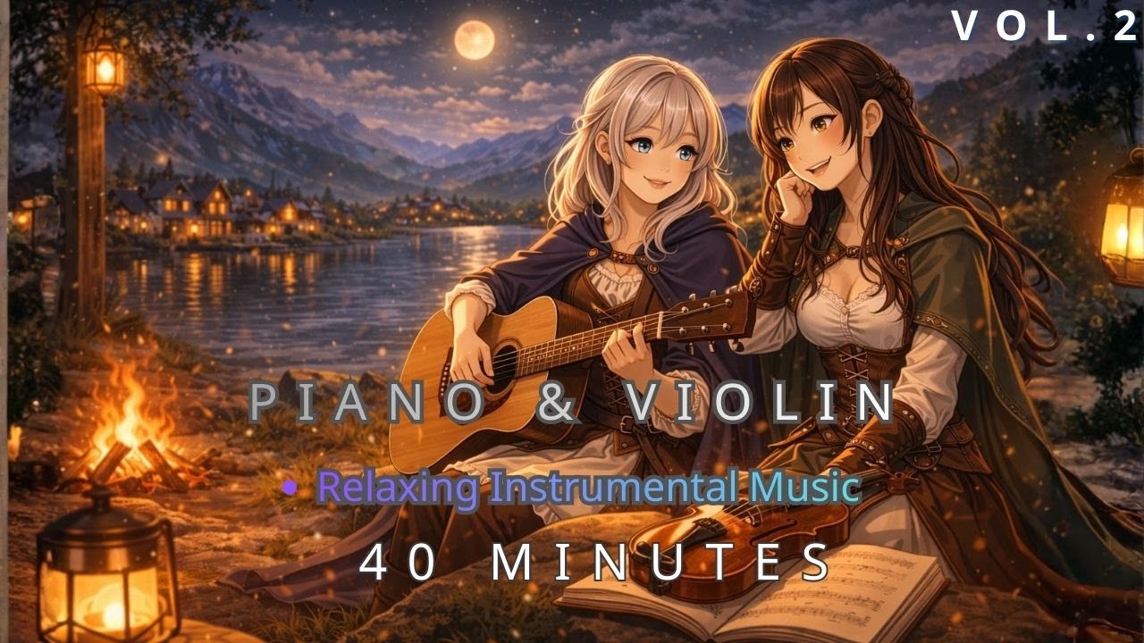 Piano & Violin – Relaxing Instrumental Music | 40 Minutes of Calm & Peace
