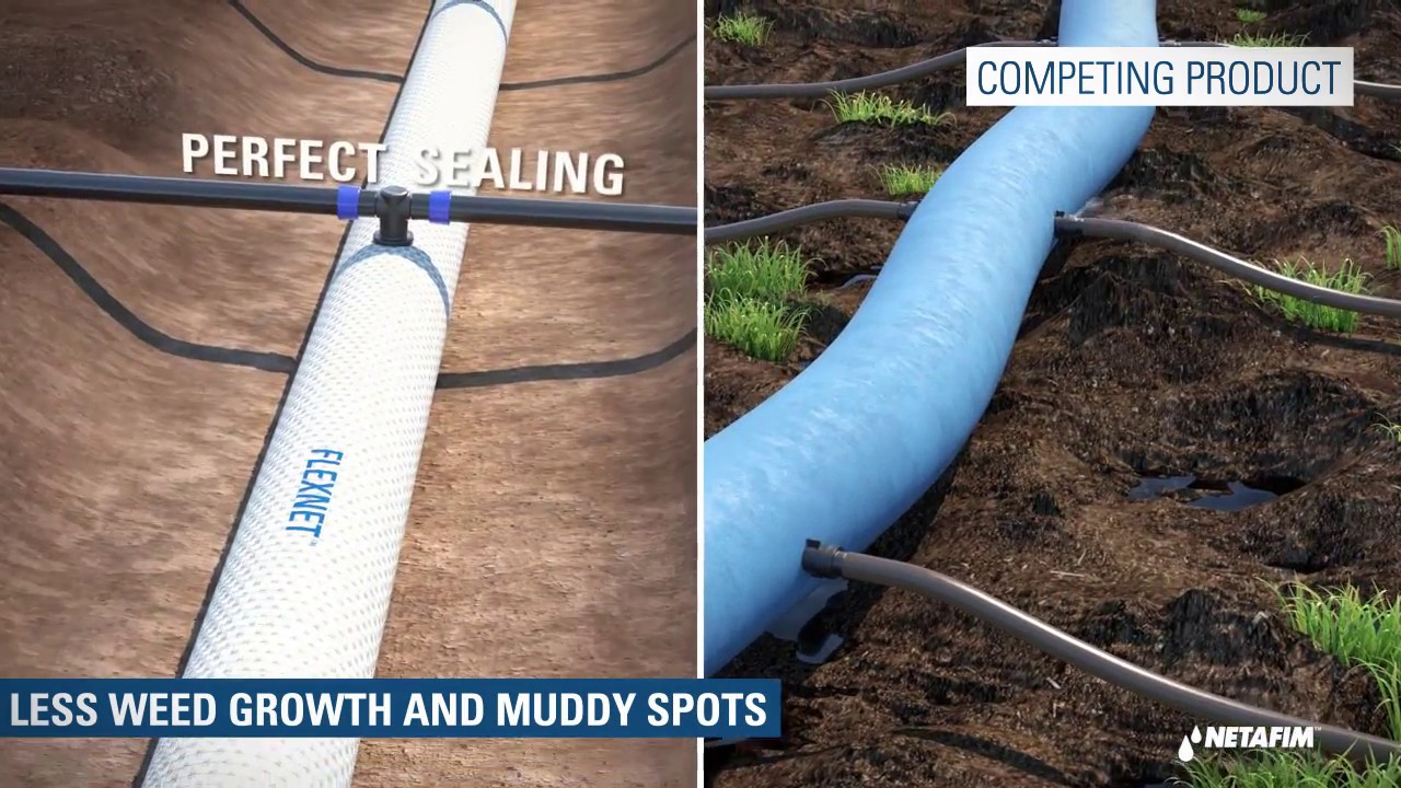 Flexnet™ - Netafim's new submain flexible pipe - Easy to install, recoil and relocate