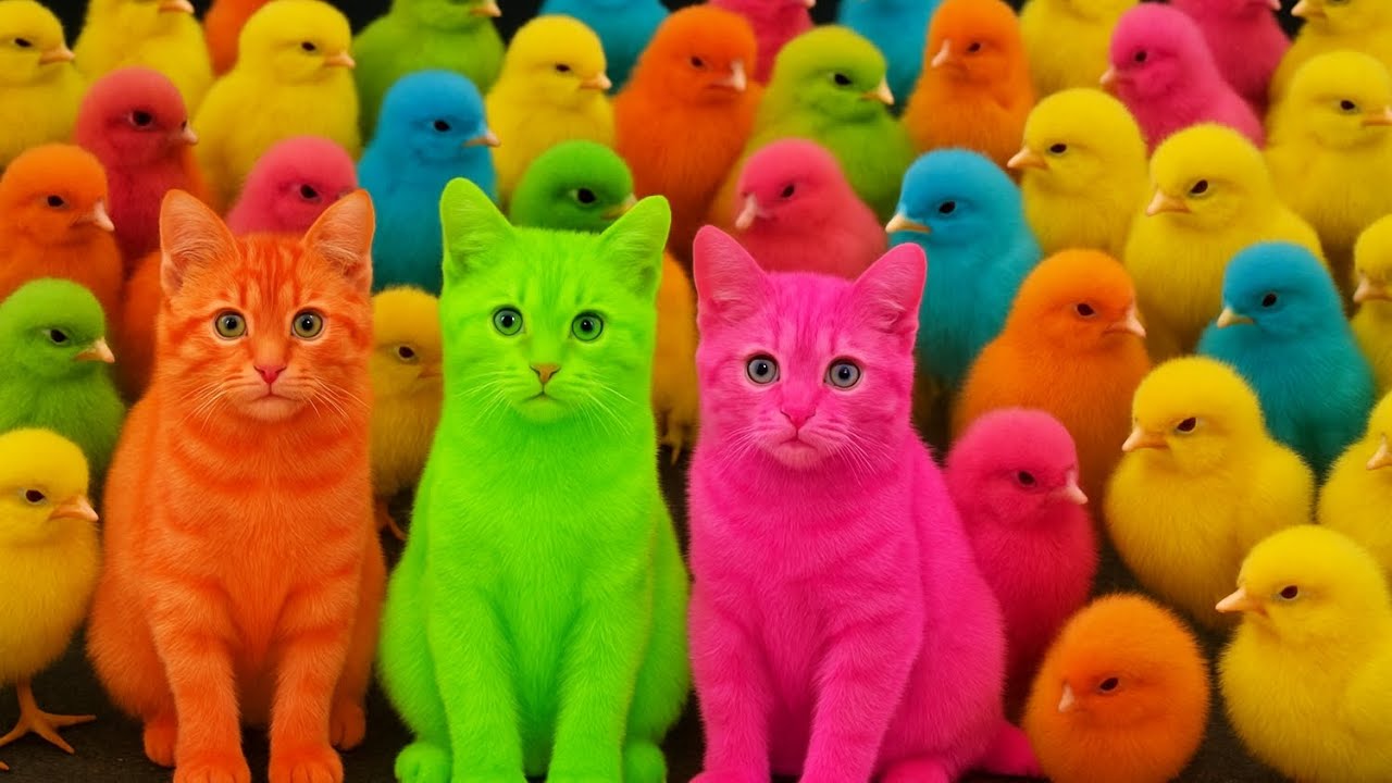 Tangkap Ayam Lucu, ayam warna warni, ayam rainbow, kelinci lucu, bebek lucu, ikan koi, Hewan Lucu