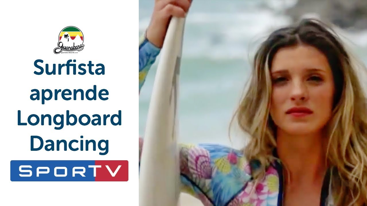 Surifsta e modelo Lua Albuquerque aprende  'longboard dancing' [ Aula de Skate Longboard ]