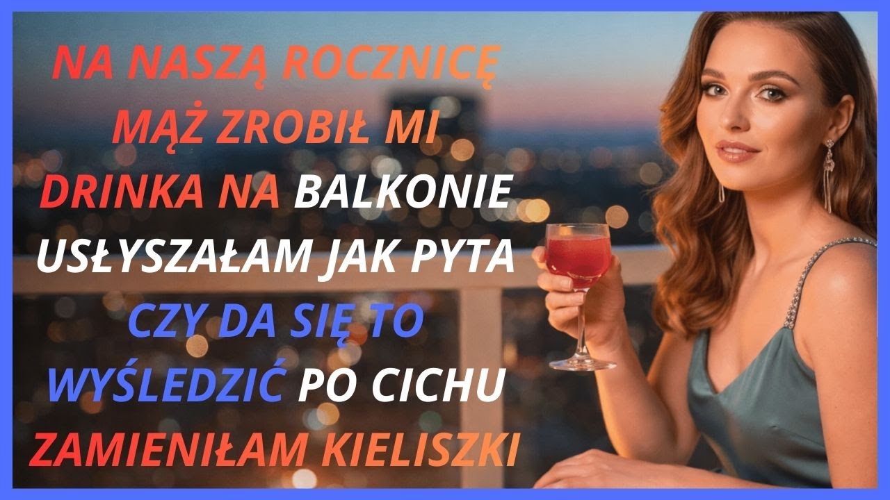 Na naszą rocznicę przygotował drinka. Zabrałam go na balkon — tylko po to, by podsłuchać prawdę.