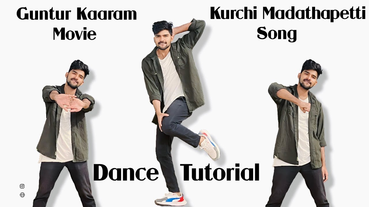 Guntur Kaaram Kurchi Madathapetti Song Dance Tutorial in Telugu By Aravind Arru #kurchimadathapetti