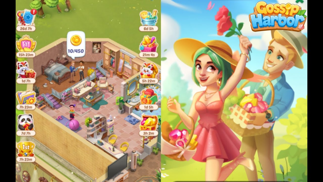 Gossip Harbor : Merge Game /🍰☕️ Day 138  Level  116-117  Part 138 🥖🍞    #gossip #merge